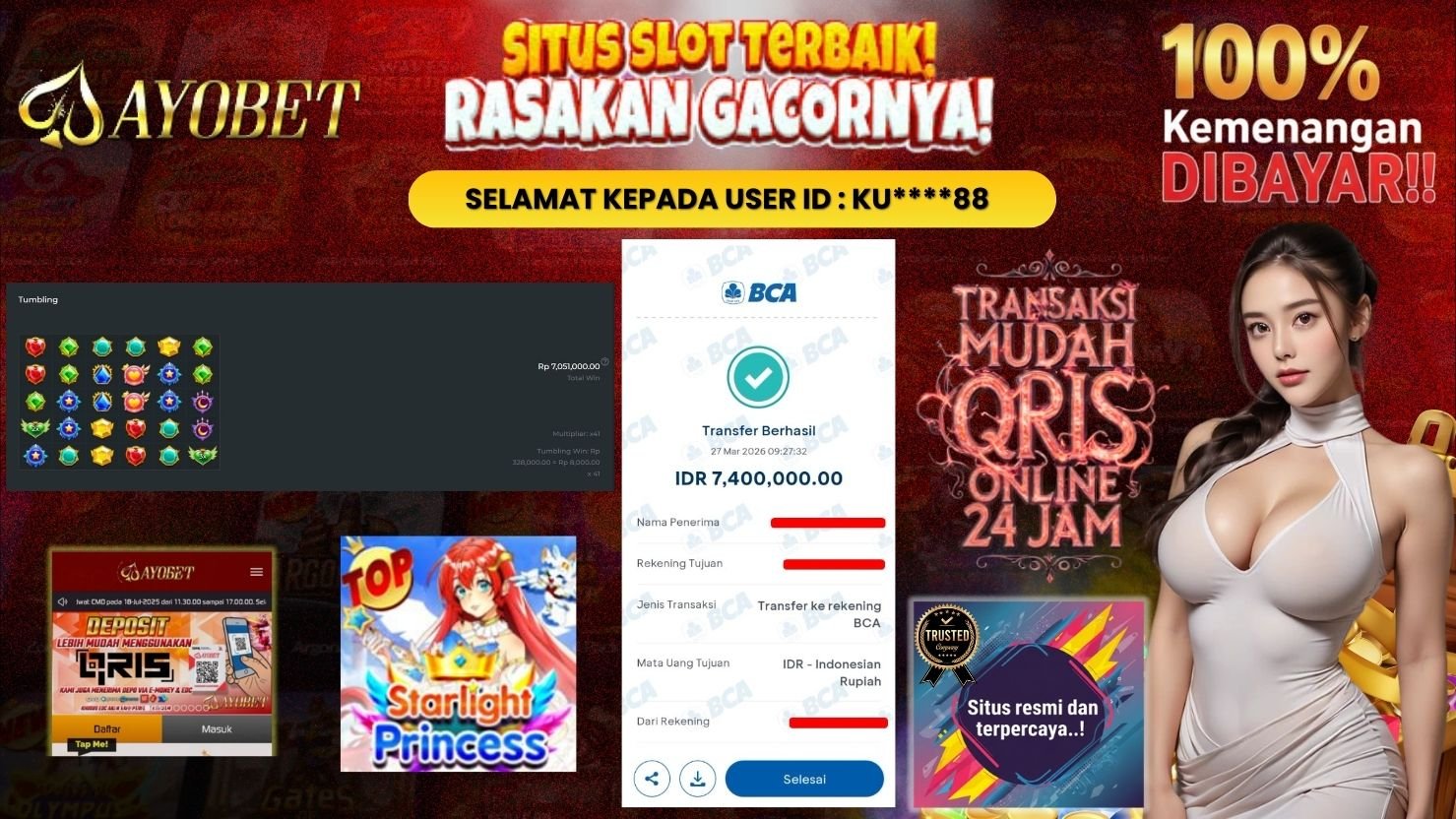 AYOBET JACKPOT SLOT STARLIGHT PRINCESS